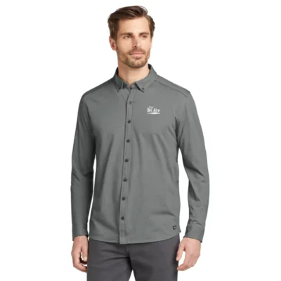 OGIO® Code Stretch Long Sleeve Button-Up